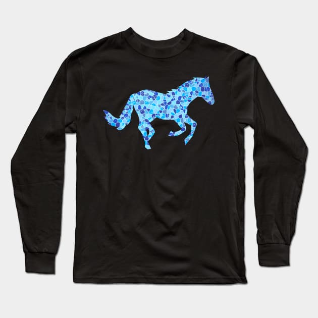 Equestrian Horse Lover Long Sleeve T-Shirt by PixelArt